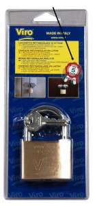 The Viro padlocks made in Italy are guaranteed for 5 years from date of manufacture (marked on the key).