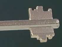 The profile of a double bit key is easily copied.