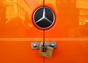 Standard locks on vans are so unreliable that many people create more secure solutions in a craftsman-like manner.