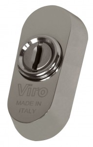 The Viro universal escutcheon can be fitted on practically all locks with European cylinders, even if they do not have DIN holes.