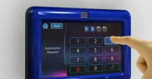Example of entering a secrete code on a “touch” keypad.