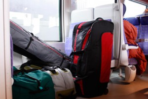 During train journeys you often cannot keep an eye on your suitcase, and not even on the flow of people, who get on and off at stations.